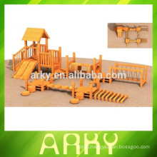 2014 kids outdoor wood playground for exercise
